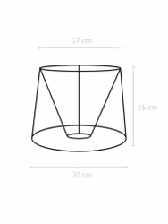 Sofia Lampskärm Smultron Vit 20cm