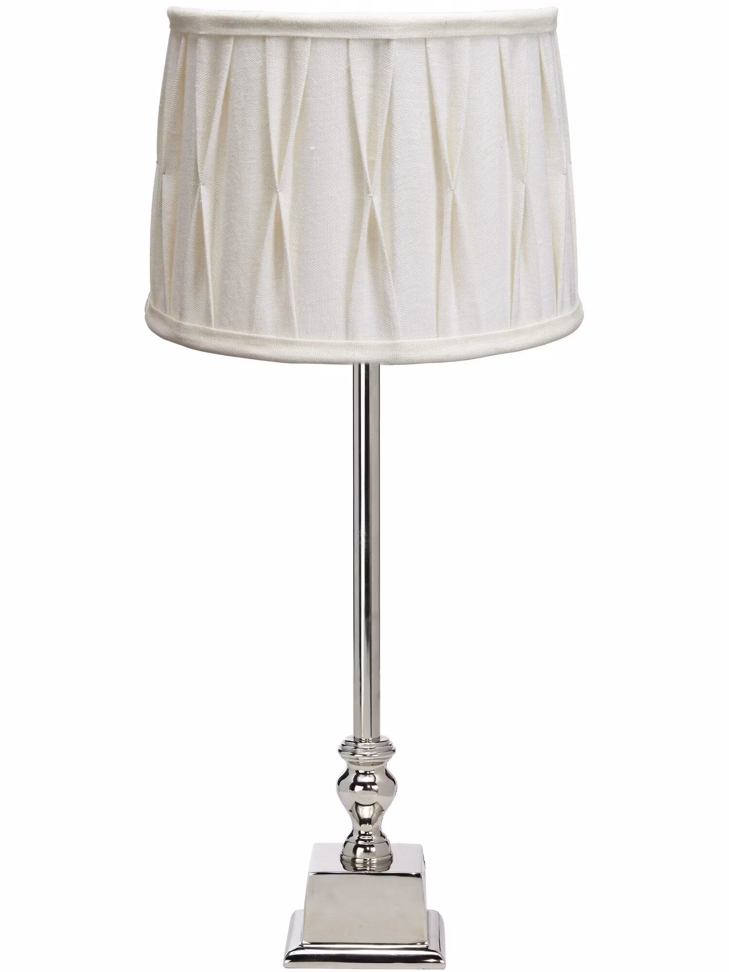 Linné bordslampa med stygn skärm 49cm