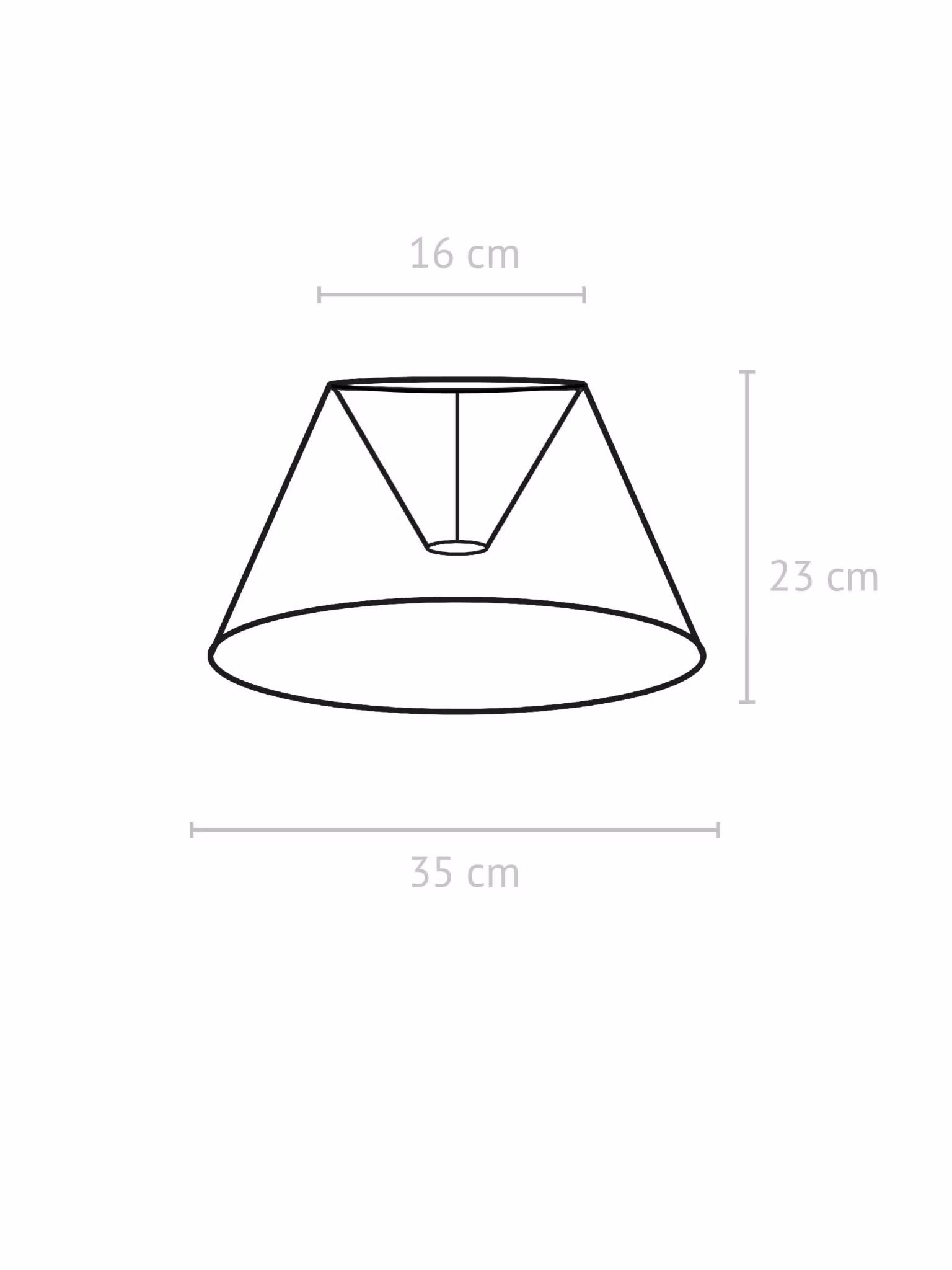 Empire Lampskärm Florenzo Stone 35cm