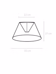 Empire Lampskärm Florenzo Stone 50cm