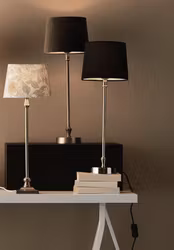 Liam bordslampa med svart skärm 59cm