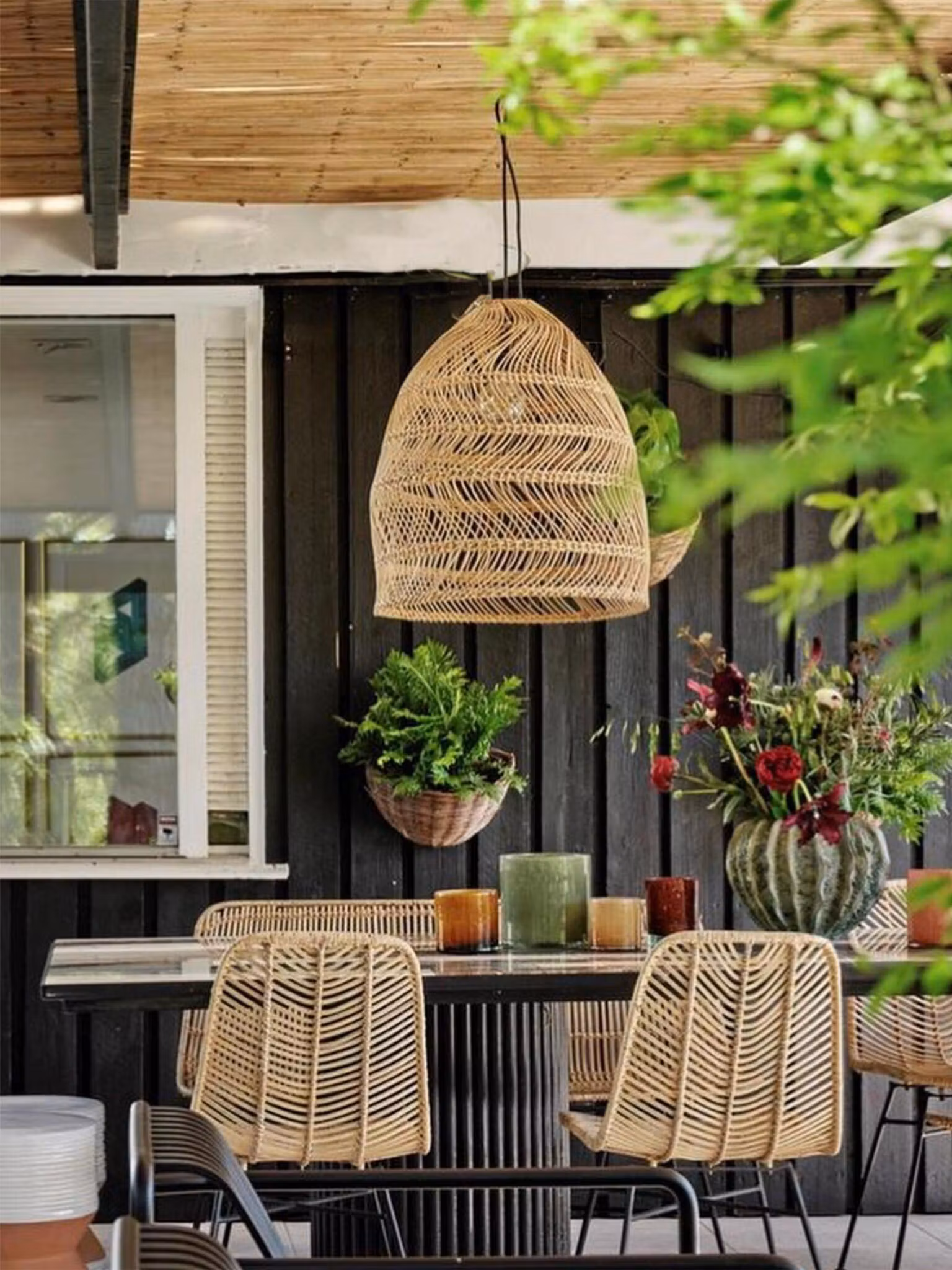 Maja Outdoor Wicker Natural 53cm