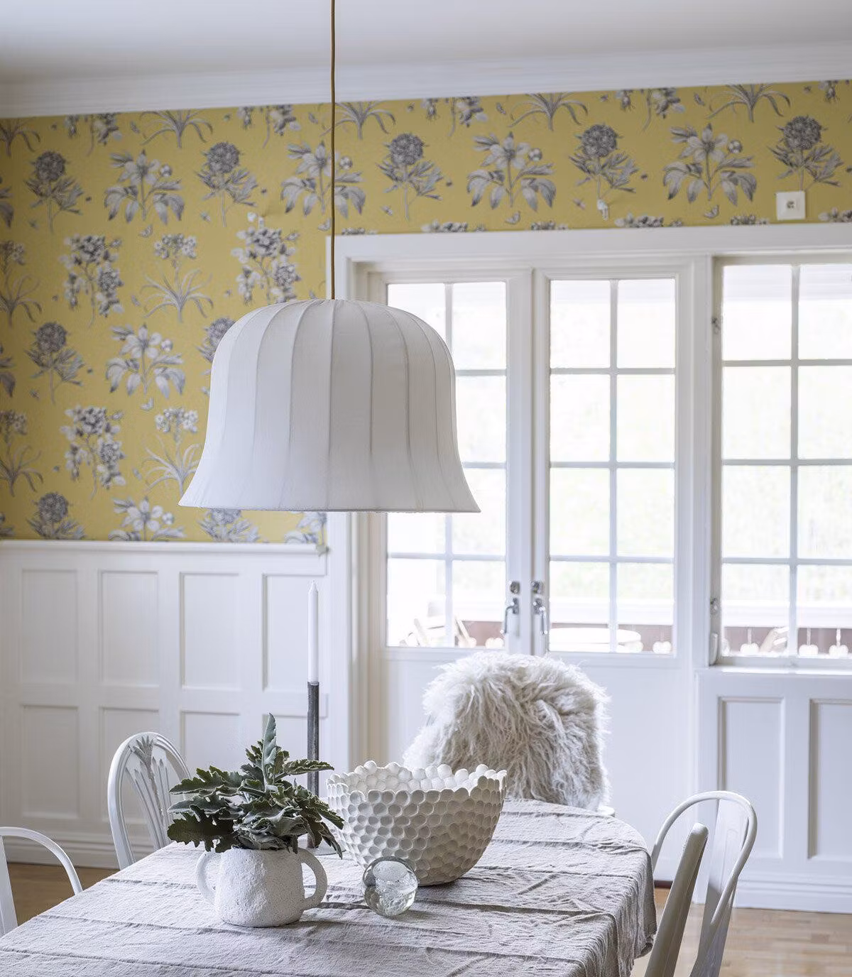 Takupphänge textil Guld E14