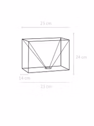 Rakel Lampskärm Franza Svart 23cm