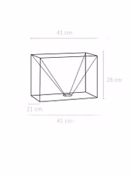 Rakel Lampskärm Franza Svart 40cm