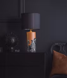 Sara Lampskärm Svart/Guld 30cm