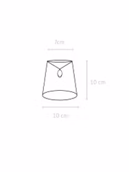 Queen Lampskärm Sammet Svart 10cm