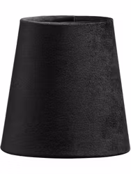 Queen Lampskärm Sammet Svart 10cm