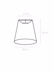 Cia Toppringskärm Sammet Svart 20cm