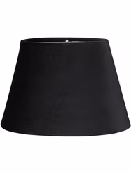 Oval Sammet Svart 20cm