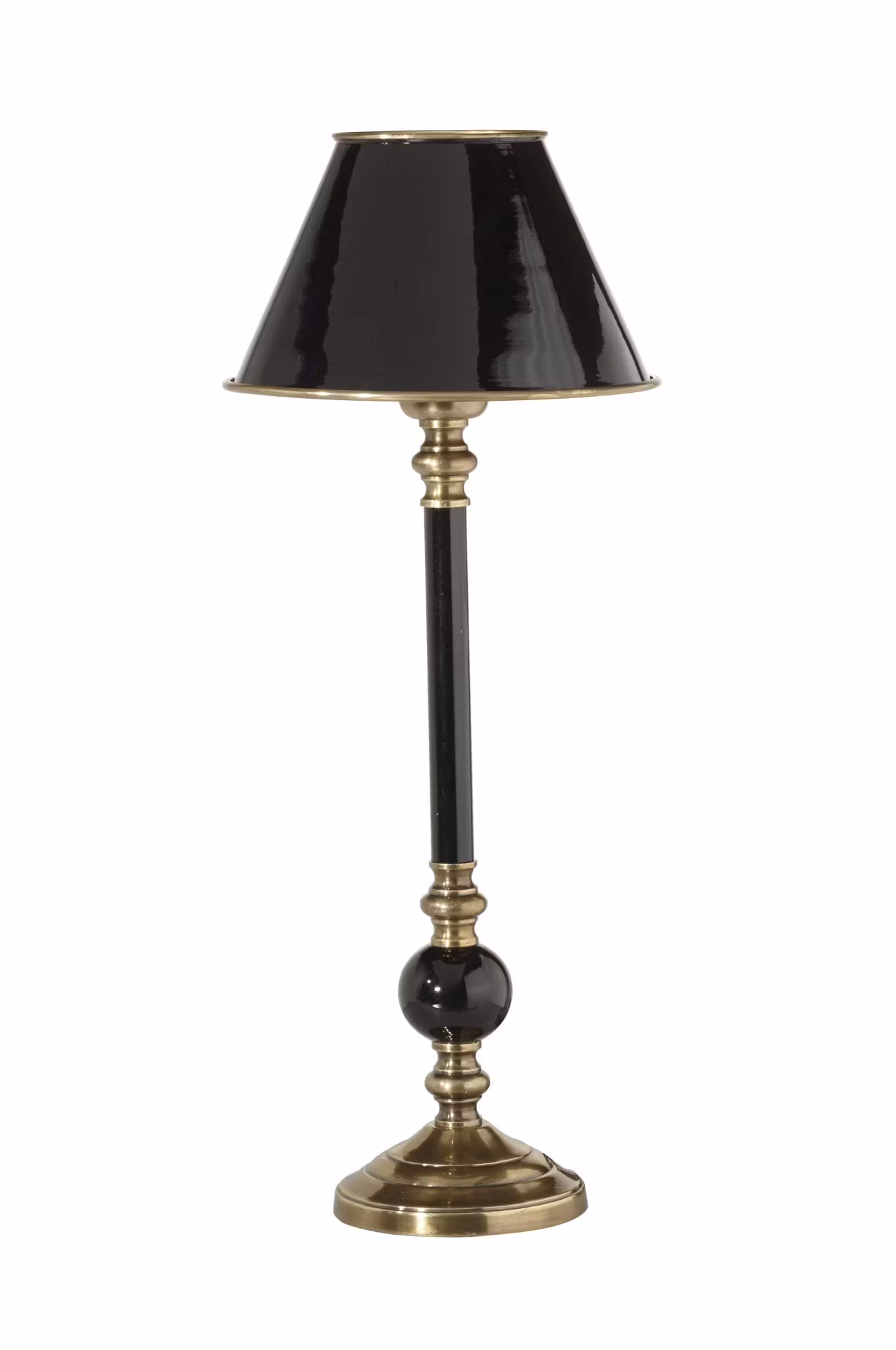 Abbey Lampfot Svart/Antikmäss 40cm