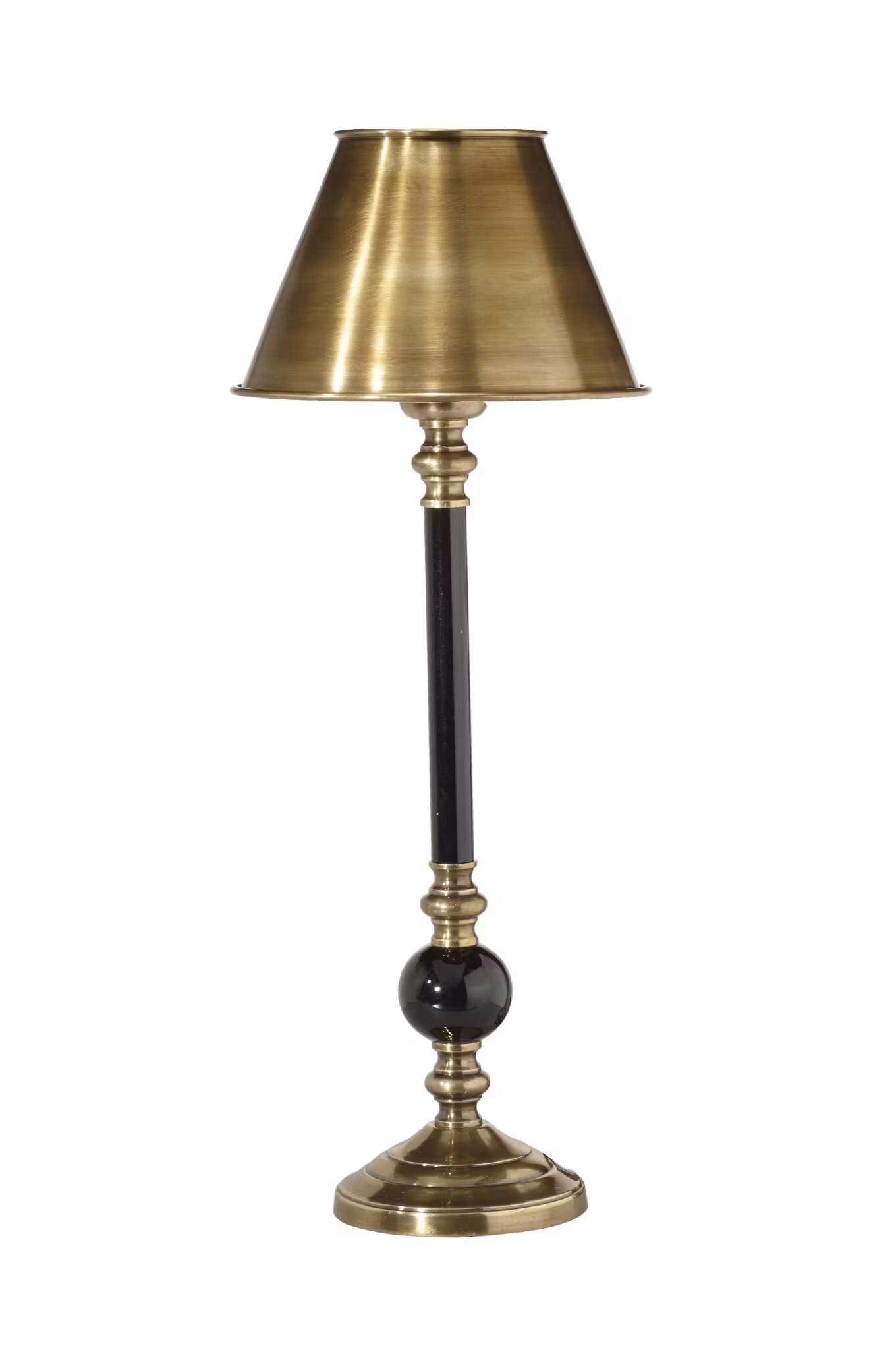 Abbey Lampfot Svart/Antikmäss 40cm