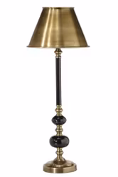 Abbey Lampfot Svart/Antikmäss 50cm