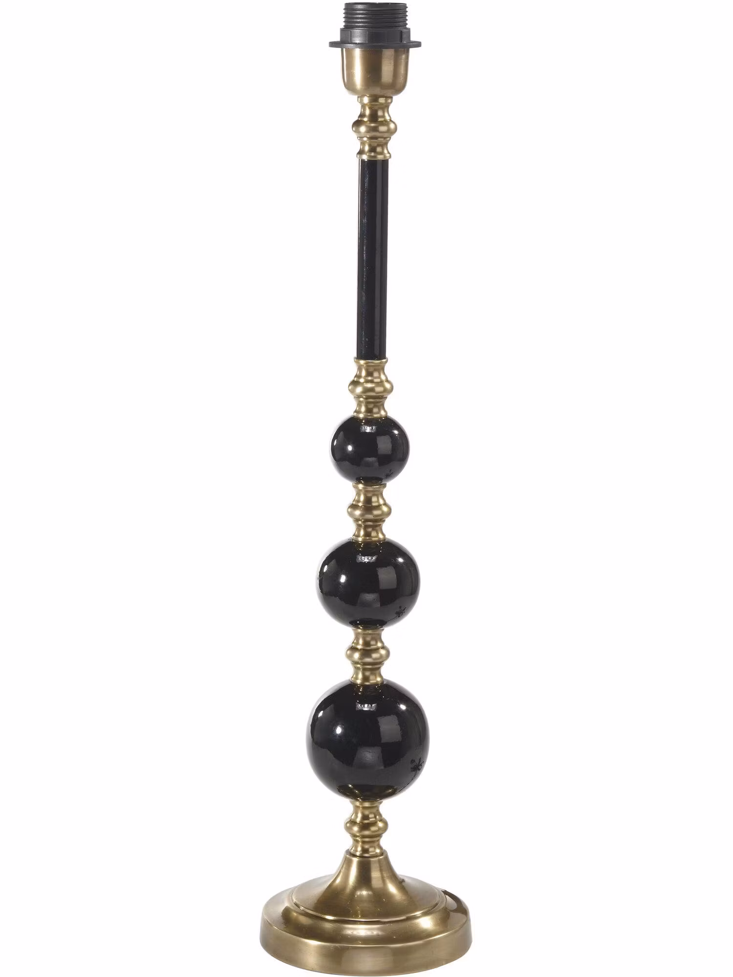Abbey Lampfot Svart/Antikmäss 60cm