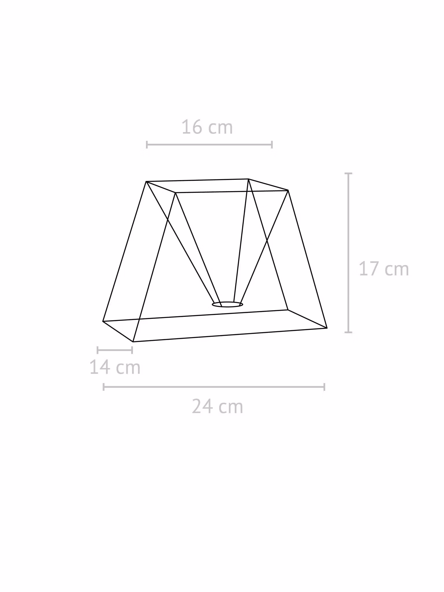 Scala Lampskärm Lin Grå 24cm