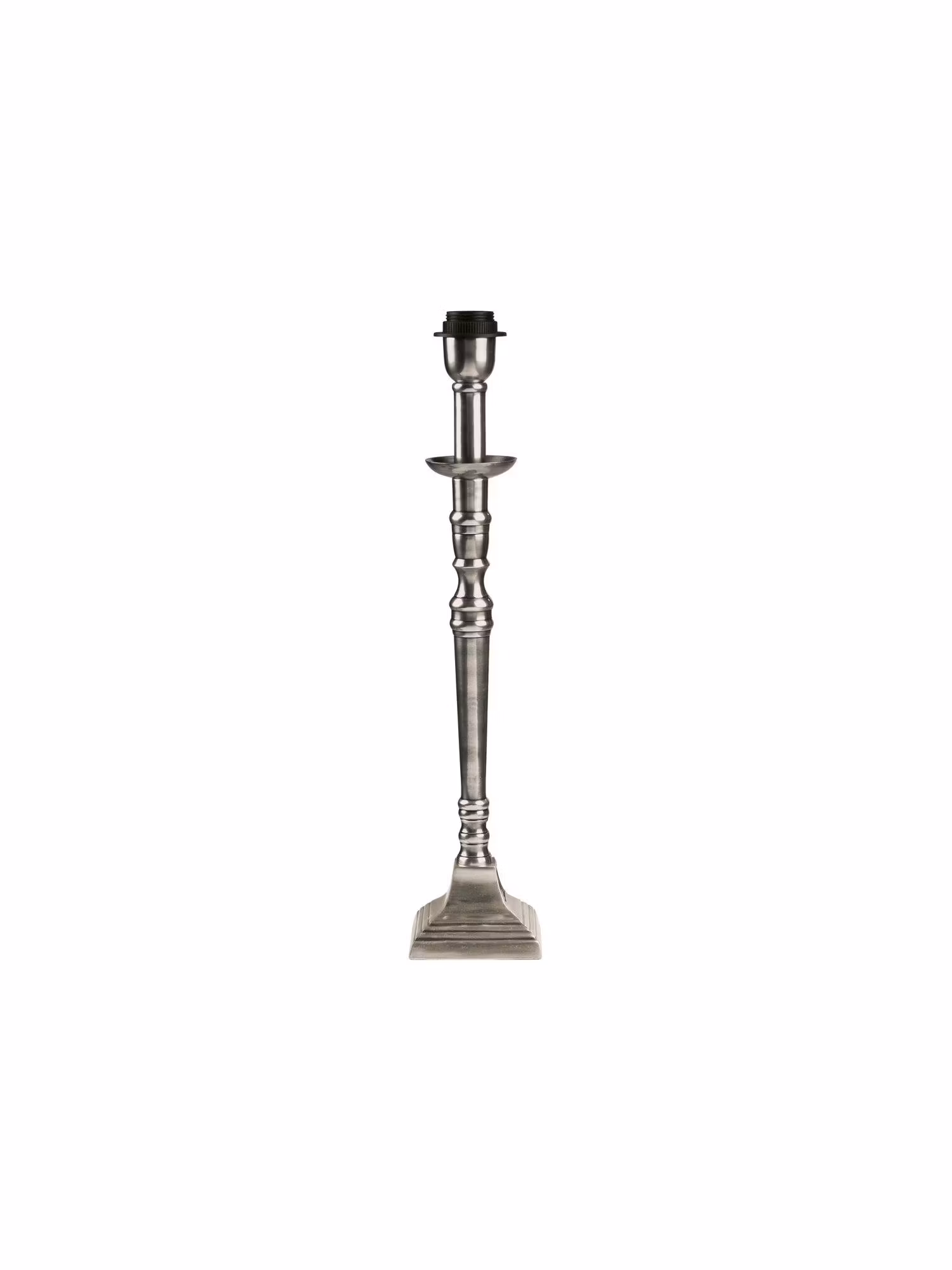 Salong Lampfot Antiksilver 33cm