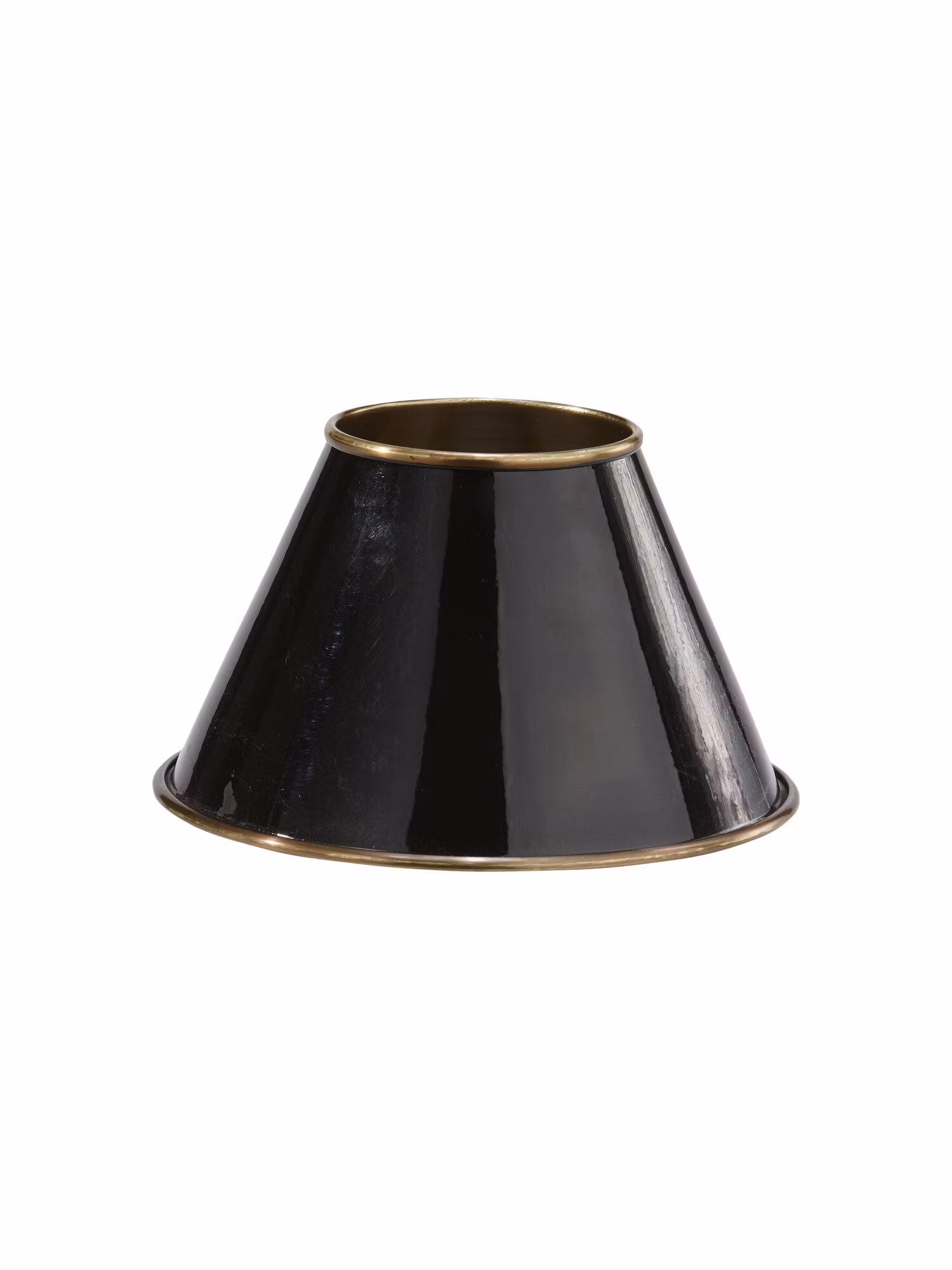 Classic Mässingskärm Svart/Antikmäss 19cm