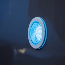 Led-lampa inuti + strömbrytare och transformator