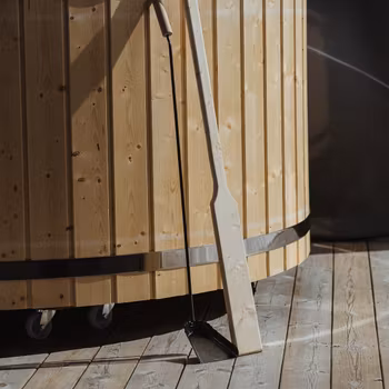 Träpaddel till badtunna