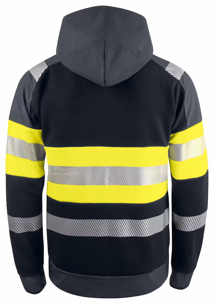 ProJob Hoodie med zip EN ISO 20471 Klass 1