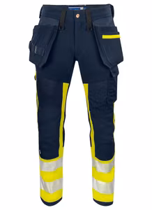 ProJob Hantverksbyxa Stretch blå/gul