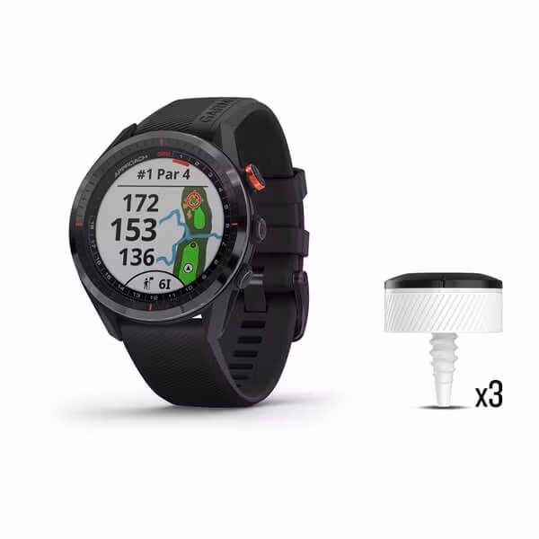 Garmin Approach S62 Golfklocka + 3st CT10 klubbsensorer