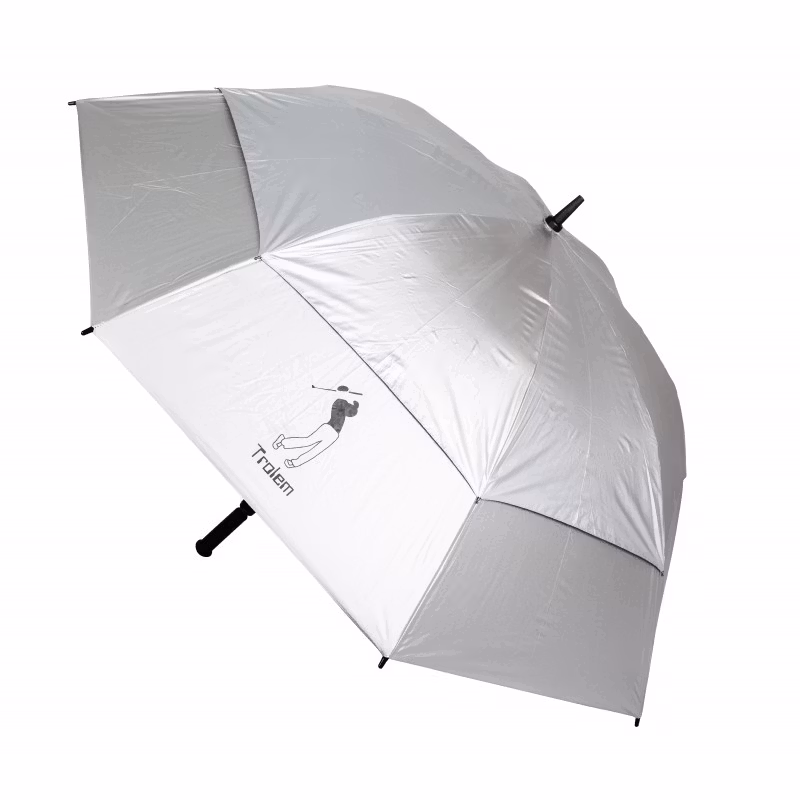 Trolem silverfärgat golfparaply