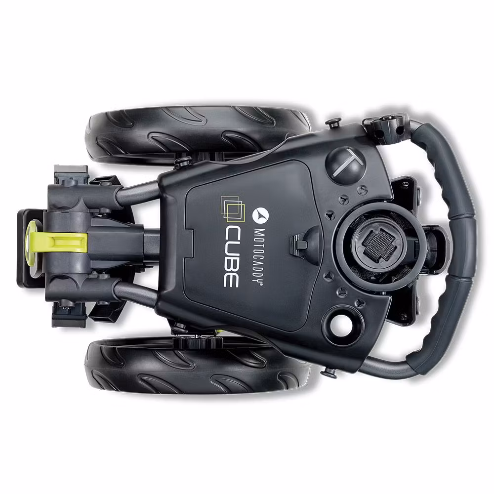 Motocaddy Cube Lime, manuell golfvagn