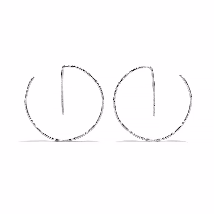 Neo - Hoop Earring in Recycled Silver