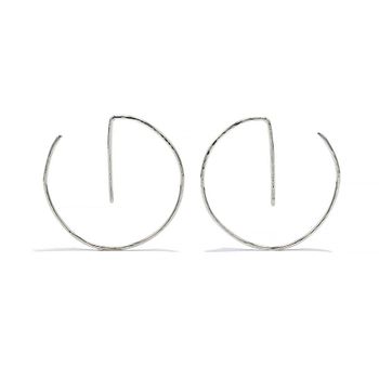 Neo - oorring van gerecycled zilver