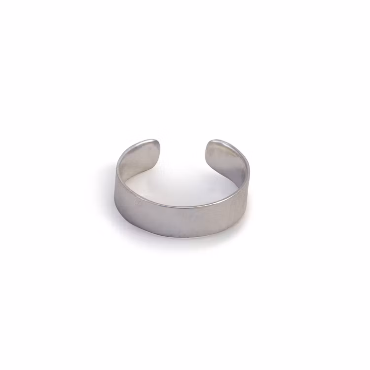 Ear Cuff Matt - Non Pierce Earring - Recycled Silver