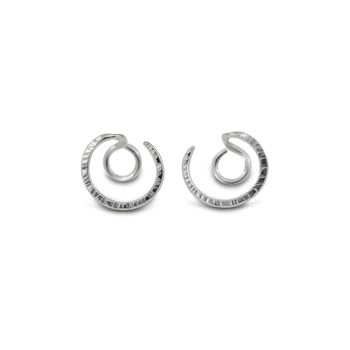 Luna oorbellen in gerecycled zilver