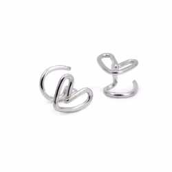 Hart Comfort Oorbel Gerecycled Sterling Zilver