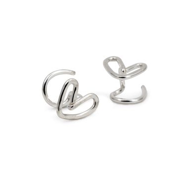 Heart Comfort Earring Recycled Sterling Silver