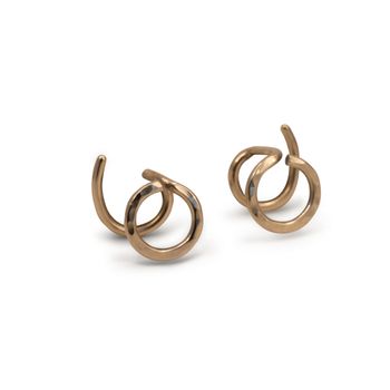 18K Cirkel Comfort Oorbel Recyed Goud.