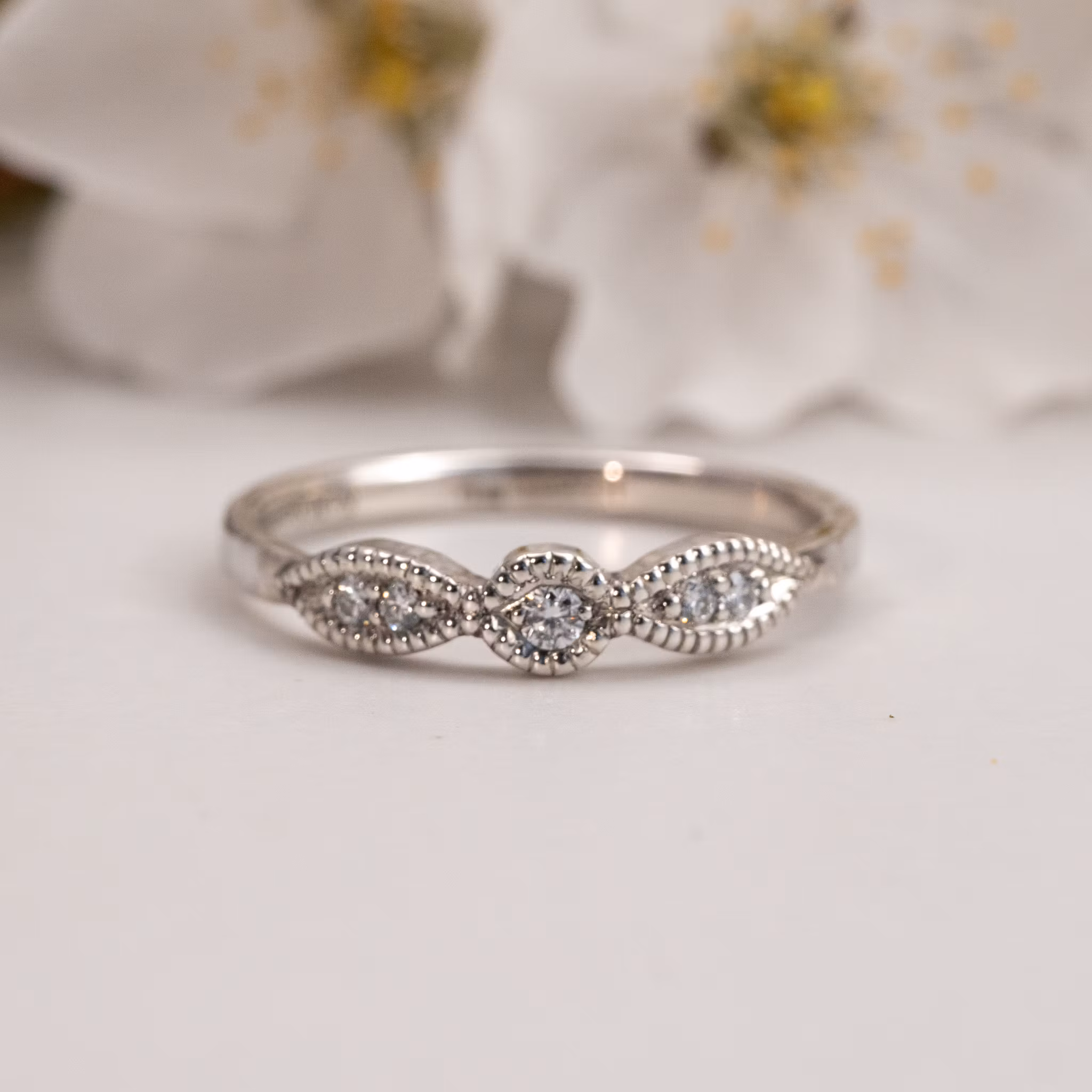 Kerstin Diamond Ring Recycled Sterling Silver