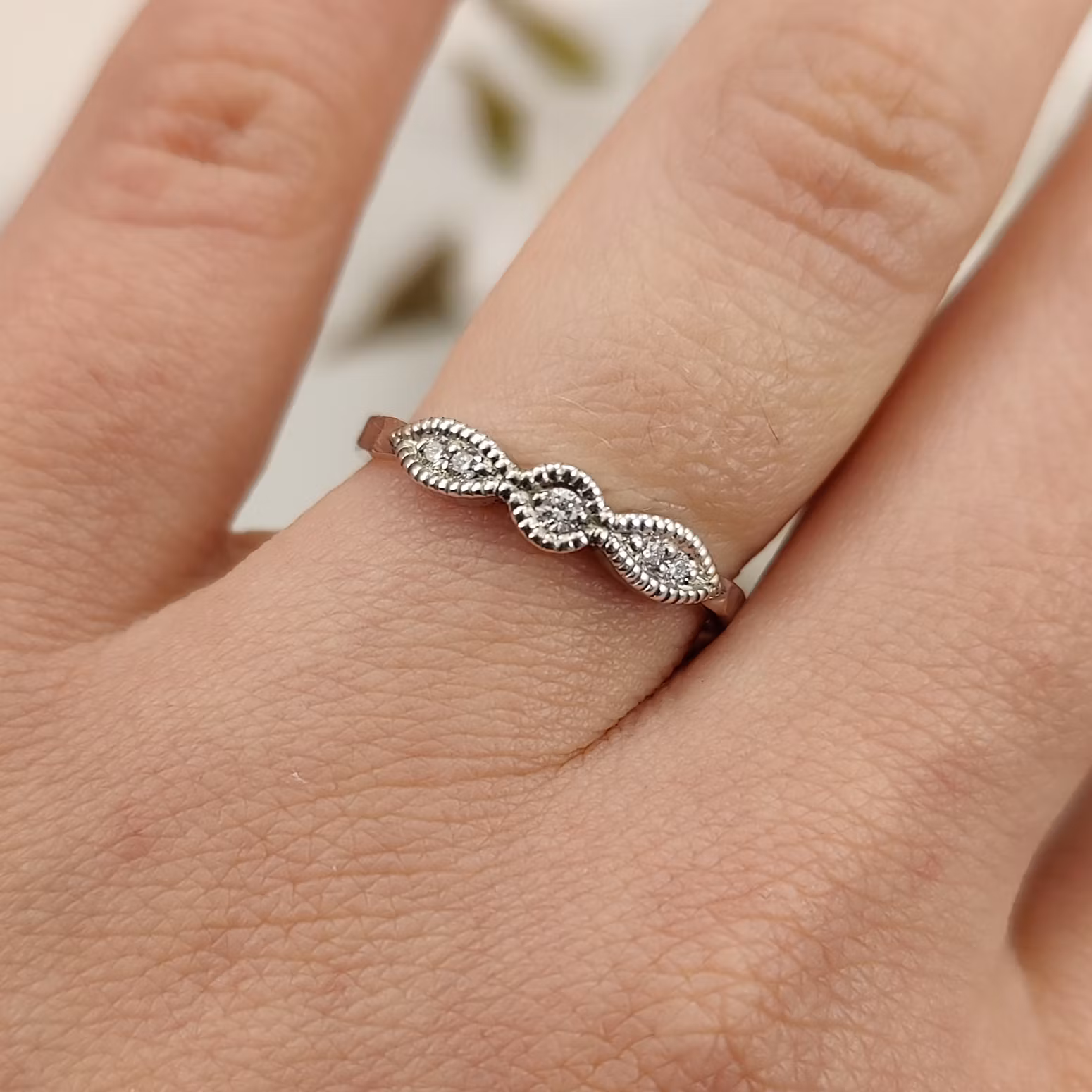 Kerstin Diamond Ring Recycled Sterling Silver