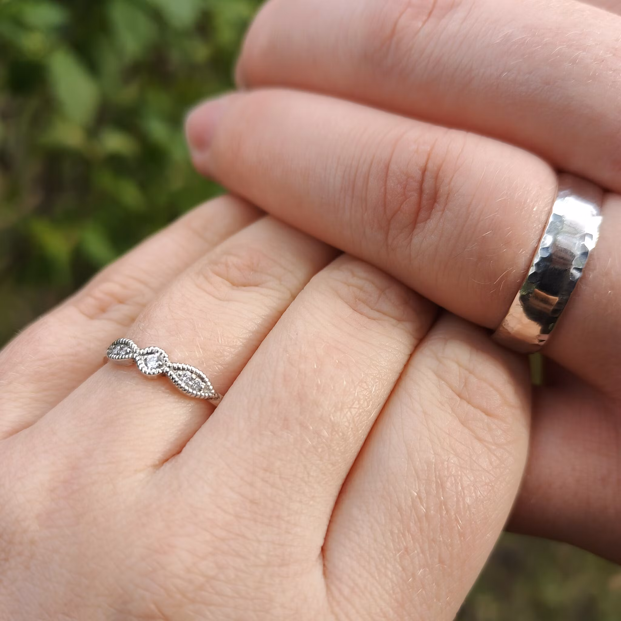 Kerstin Diamond Ring Recycled Sterling Silver