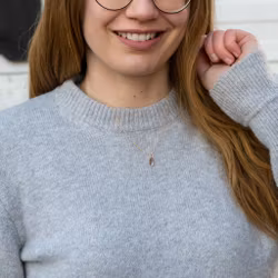 18K blad ketting gerecycled goud