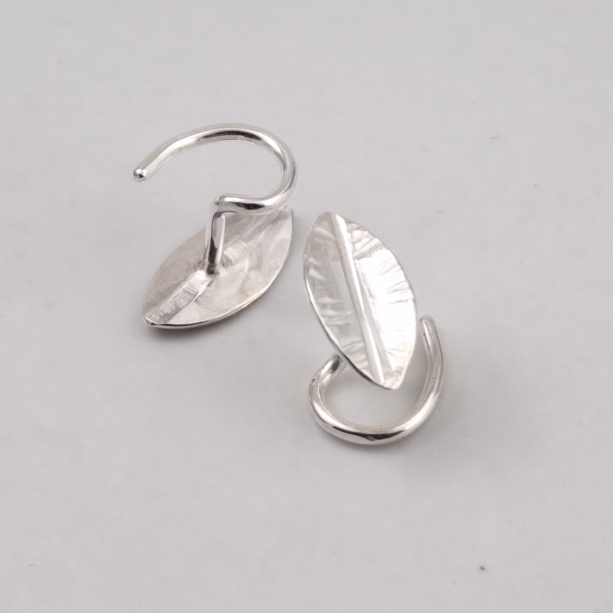 Leaf Comfort Oorbel Gerecycled Sterling Zilver