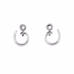 Mini-Venus - Comfort Oorbellen Gerecycled Sterling Zilver
