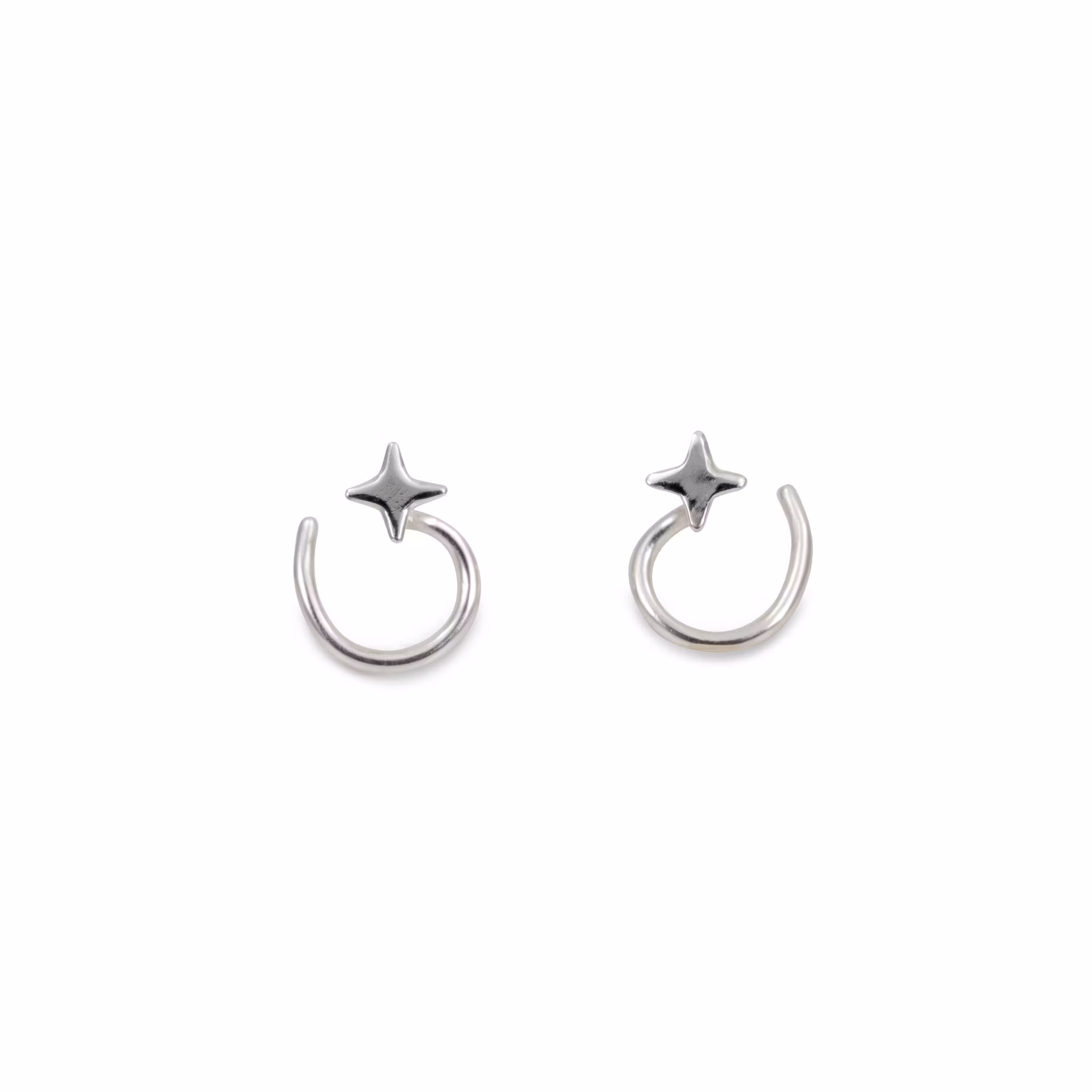 Micro Star - Comfort Earrings Recycled Sterling Silver