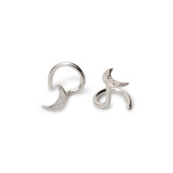 Moon - Comfort Oorbellen Gerecycled Sterling Zilver