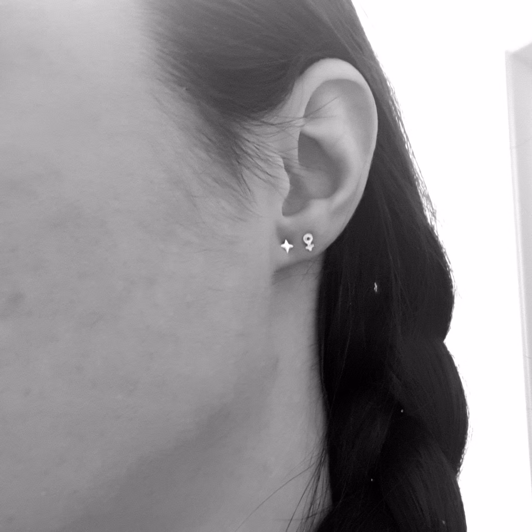 Micro Star - Comfort Earrings Recycled Sterling Silver