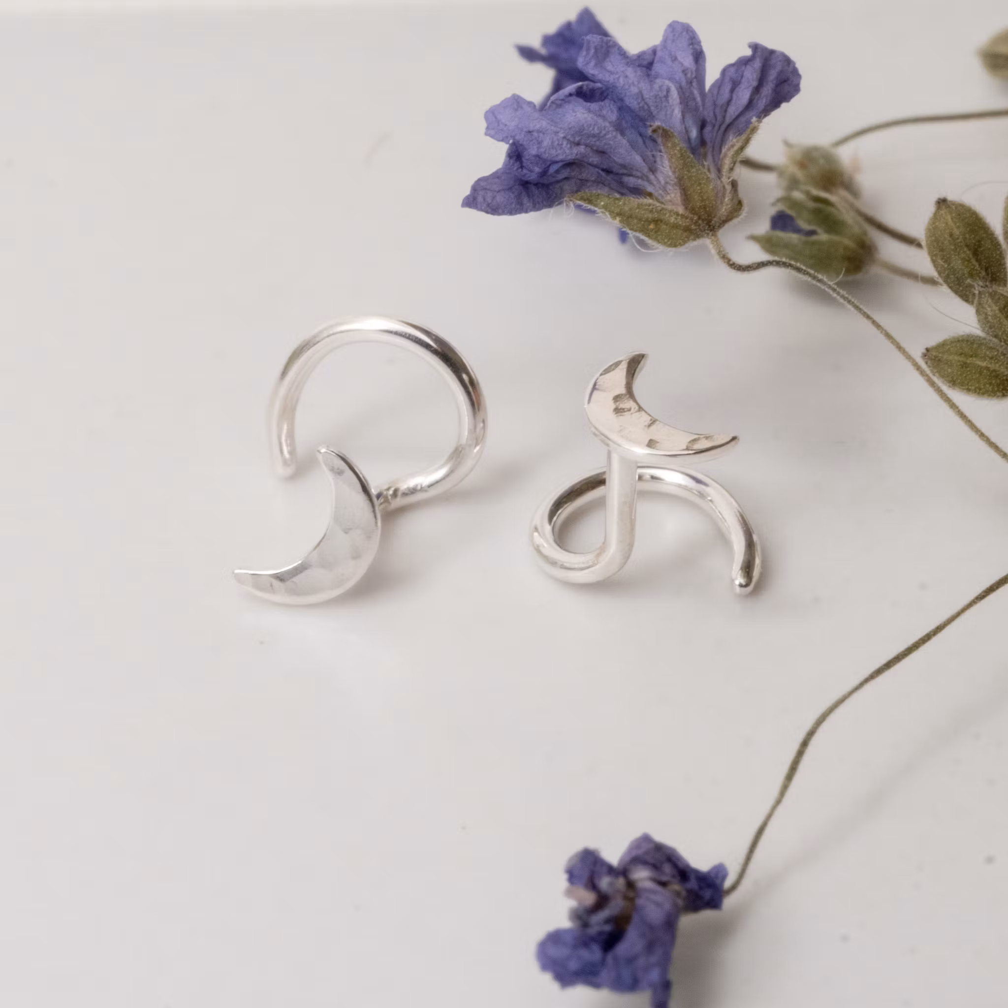 Moon - Comfort Oorbellen Gerecycled Sterling Zilver