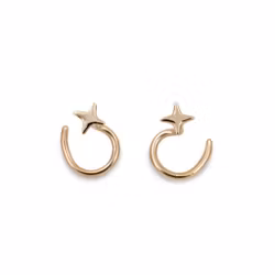 18K Micro Star - Comfort Oorbellen Gerecycled Goud