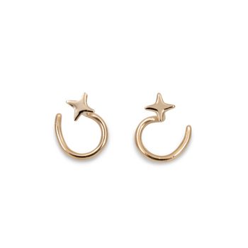 18K Micro Star - Comfort Oorbellen Gerecycled Goud