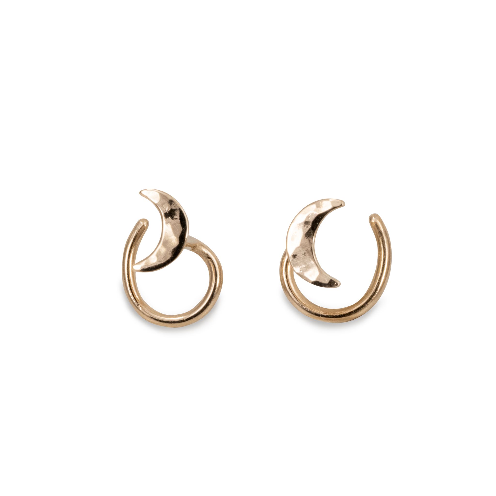 18K Moon - Comfort Oorbellen Gerecycled Goud