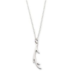 Antler – Long Necklace Recycled Sterling Silver