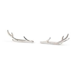 Antler Climber – Earrings Recycled Sterling Silver